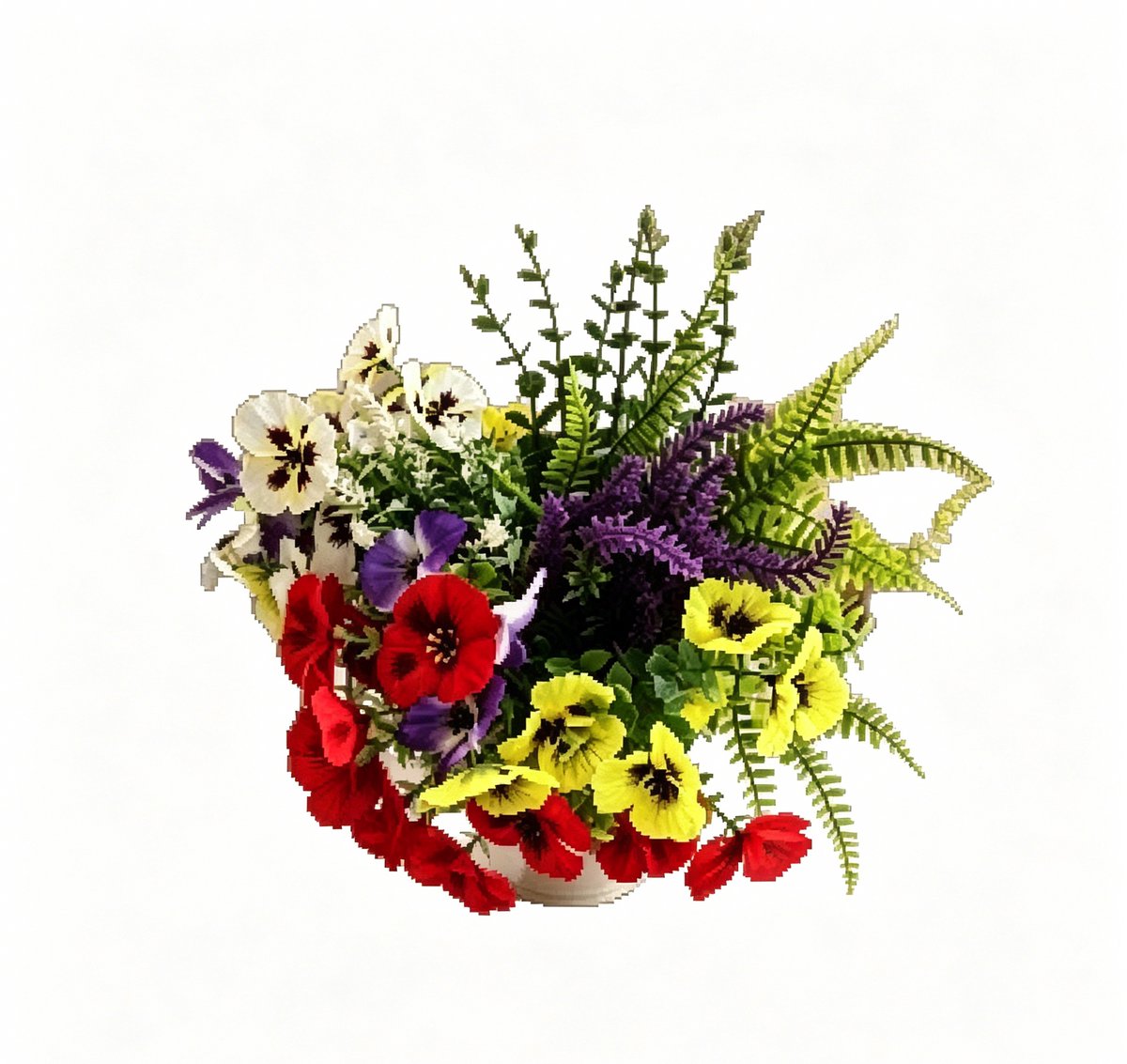 30 pcs kunstmatige bloemen - handboeket - te gebruiken als fotorekwisiet, voor de tuin en als huisdecoratie