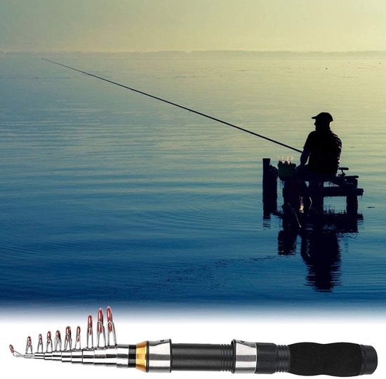 Jhubersproducts - Hengel voor Zeevisserij - Telescopische Hengel - Draagbaar en Compact - Geschikt voor Zoet- en Zeewater - Ideaal voor Reizen - Perfe — afbeelding 5
