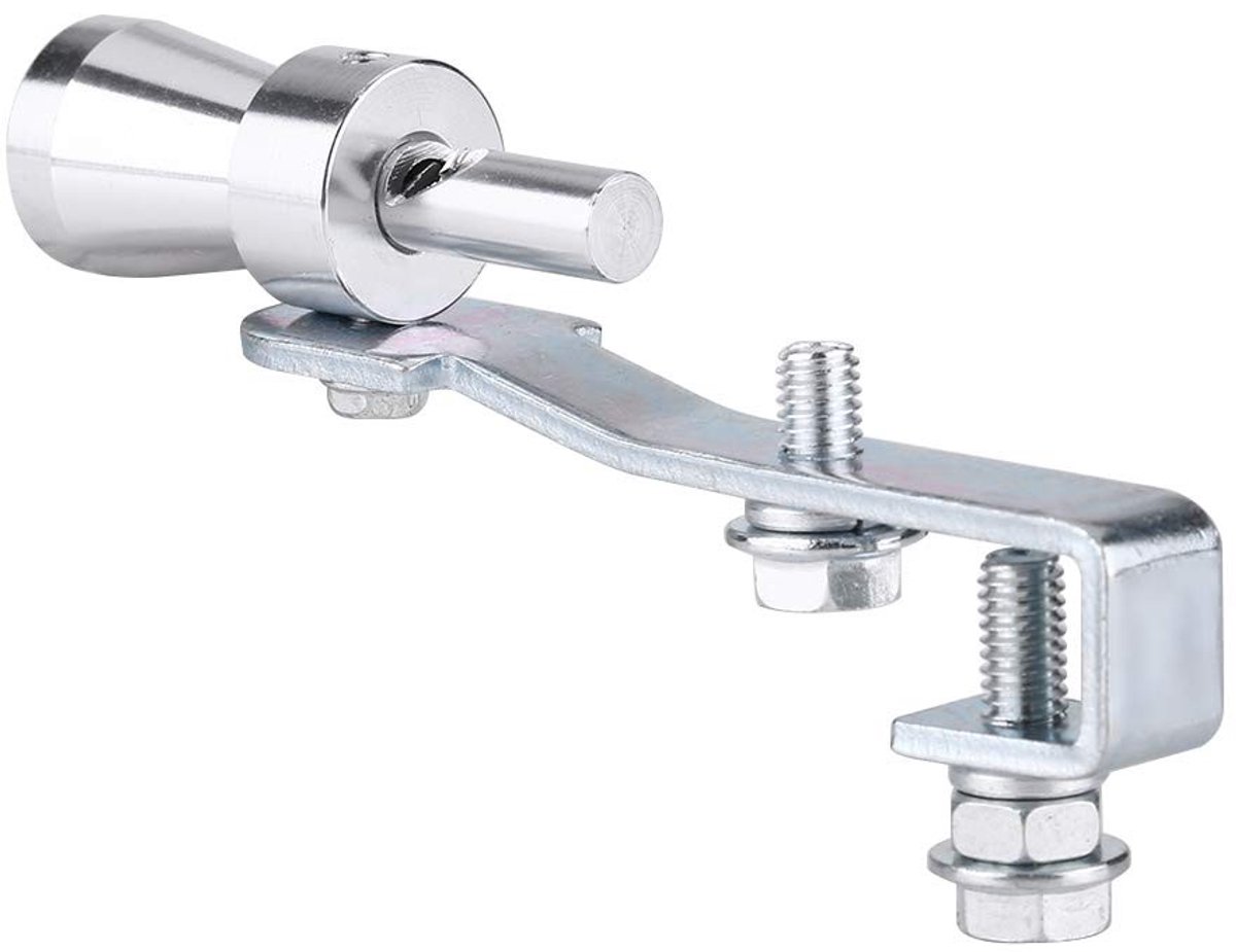 Jhubersproducts - Universele Aluminium Turbo Sound Uitlaatdemper - Blow-off Valve Simulator - Duurzaam - Turbo Geluid - Universeel - Geschikt voor Aut