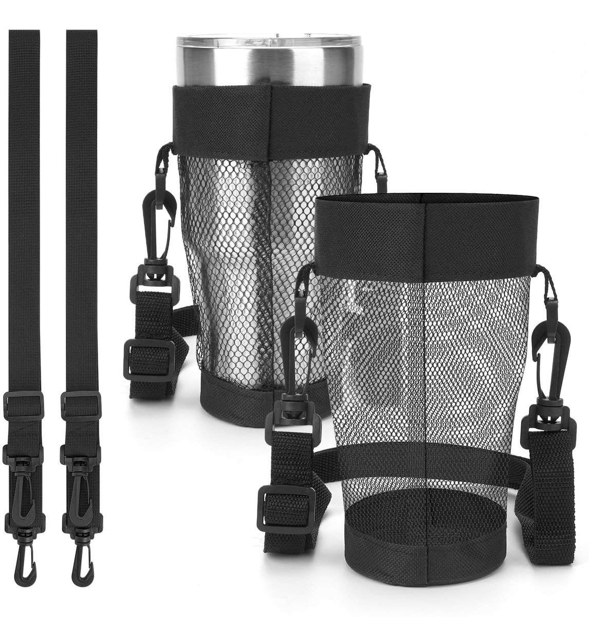 Smoakez - Gaasstoffen Bekerhouder - Lichtgewicht - Ideaal voor Tumbler - Set van 2 - Handige waterfles houder - Compatibel met 30 oz mokken