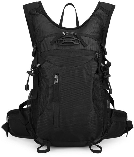 Waterdichte fietsrugzak - rugzak - fietsrugzak - fietsrugzak waterdicht - Rugzak voor buitenactiviteiten - Multifunctionele sportrugzak - Rugzak - Zwart - 41*24*13 cm - 15L - Nylon