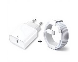 PureVolt Fast Charger - 30W - USB-C Snellader met USB-C naar USB-C Kabel - Power Delivery - iPhone / Samsung / MacBook