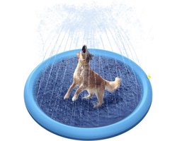 WVspecials Hondenzwembad 200cm - Verkoeling hond - waterspeelgoed buiten - watersproeier speelgoed - hondenspeelgoed- afkoeling hond - afkoelen - zwembad - speelzwembad - babyzwembad - opblaasbaar - outdoor koelmat hond - honden speelgoed