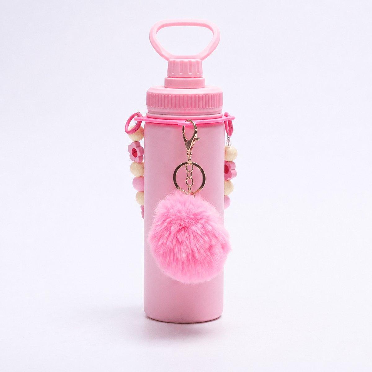 Thermofles Kind Roze – Lekvrij – Dubbelwandige Drinkfles – Warm & Koud – Met Handvat