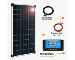 Rolu Zonnepaneel Camper – Zonnepaneel Set – 150 Watt – 12V Controller & Bekabeling – Flexibel – Camper – Caravan – Off-Grid