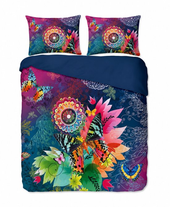 Decoware Dekbedovertrek Butterfly Kingdom 200x220 cm - Microvezel - Mandala Thema - Met Kussenslopen - Tweepersoons