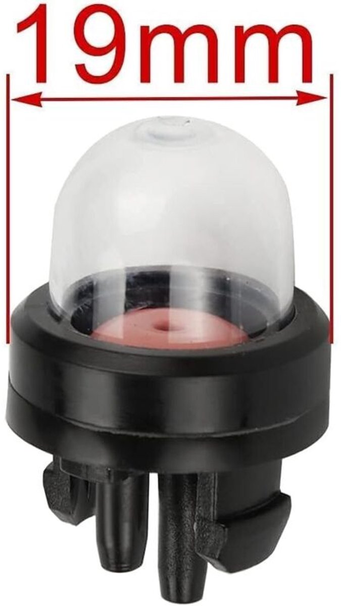 Geschikt Voor kleine tweetaktmotor clip-on startpomp, Geschikt Voor Poulan Echo kettingzaag, Ryobi BP42, Homelite, Bolens trimmer, 125B, 125BX, 125BVX bladblazer 530047721, 503936601, 6-pack van geschikt-voor — afbeelding 2