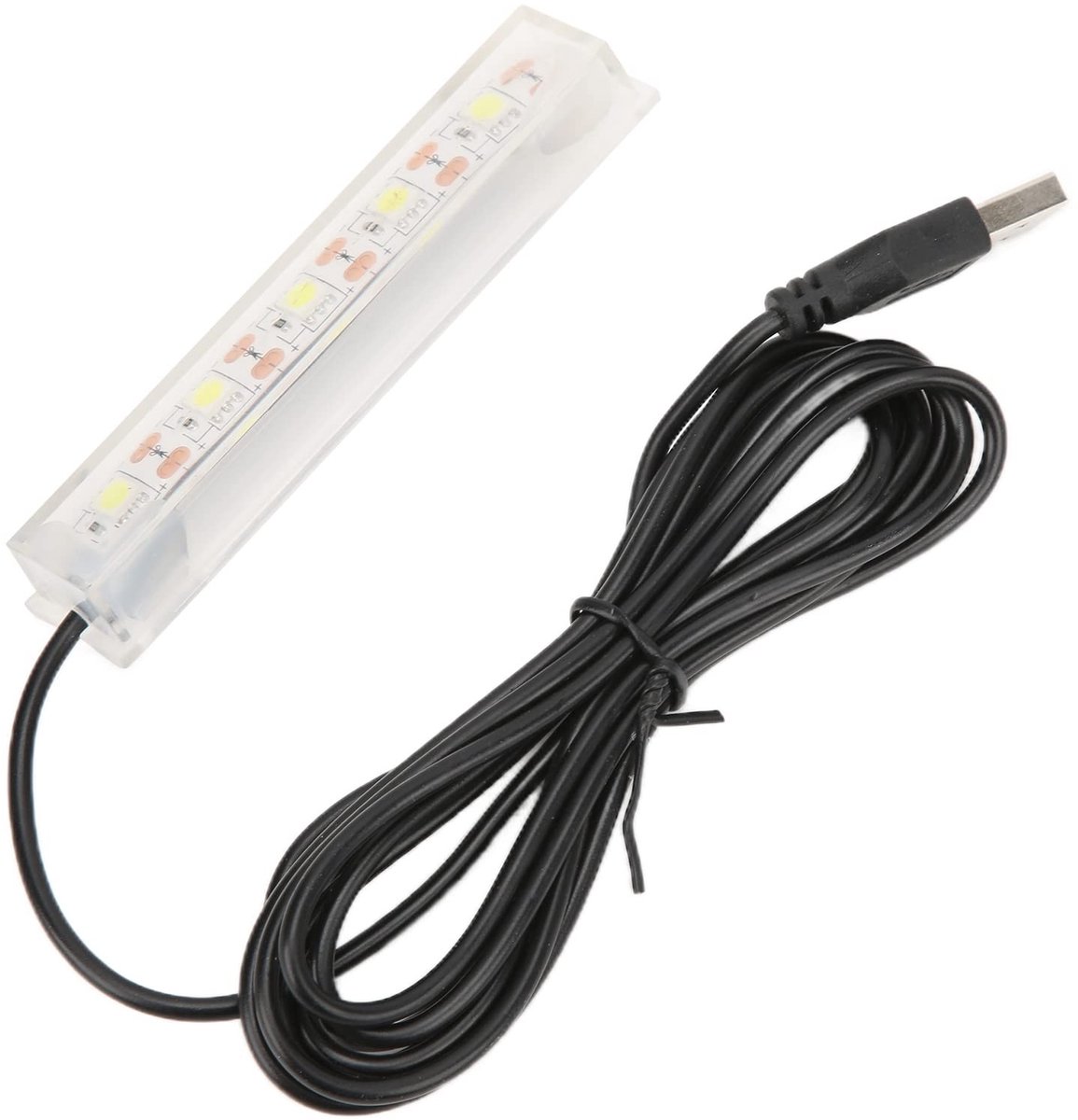 Dailygoods - Led-aquariumlamp - USB aquariumlicht - Lange levensduur - Klein formaat - Licht voor kamerplanten - Verlichtingsmodus - Geschikt voor Bet