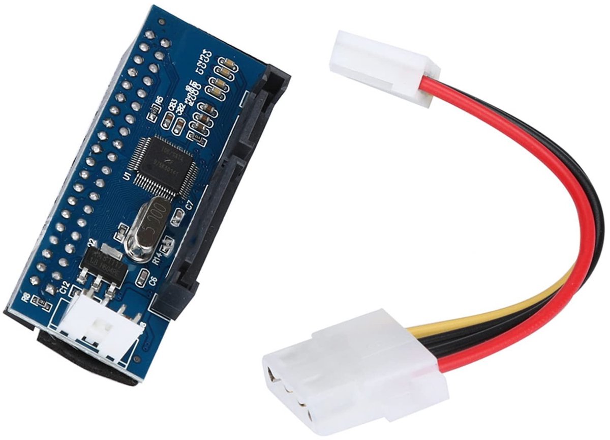 Elzusha - Converter naar SATA - Adapter - Eenvoudig te gebruiken - 3,5 inch Harde Schijf - Ideale oplossing voor desktopgebruik ...