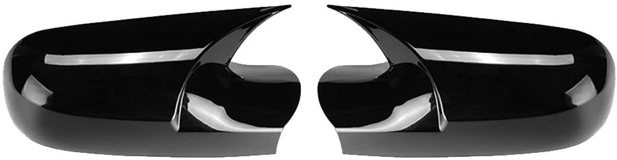 Dailygoods - Achteruitkijkspiegelafdekkingen - Auto-accessoires - Eenvoudig te installeren - Glanzend zwart - Bescherming voor jouw auto - Geschikt vo
