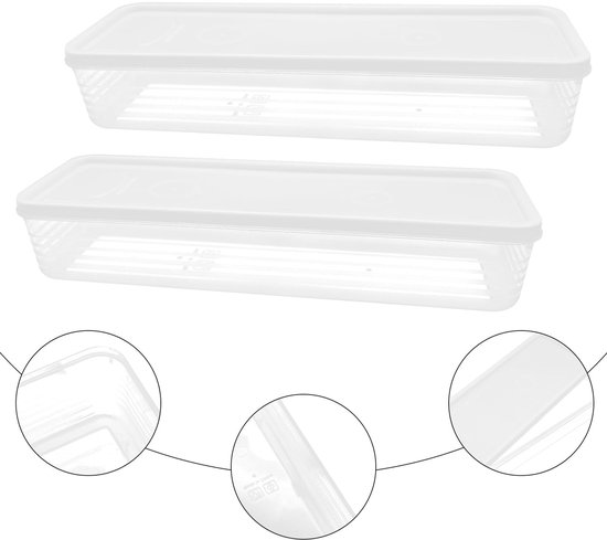 Store_9 - Spaghetti-opbergdoos - Transparante pasta-opbergbak - Ruimtebesparend - BPA-vrij - Voor pasta, rijst en snacks - Geschikt voor grote keuk... van Merkloos — afbeelding 2
