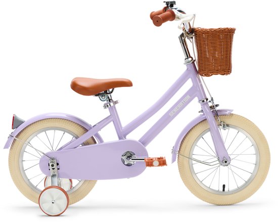Generation Hip Kinderfiets 14 inch - Paars - Fiets voor kinderen van 3 tot 5 jaar