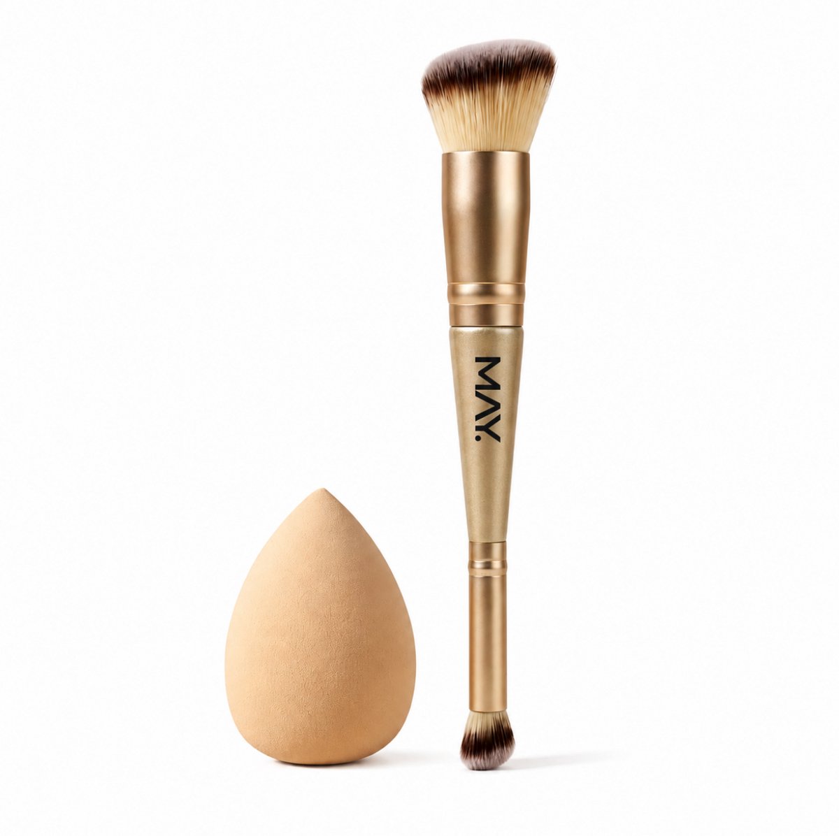 May Cosmetics - Starter Kit - 2-in-1 Make-up borstel + Blender