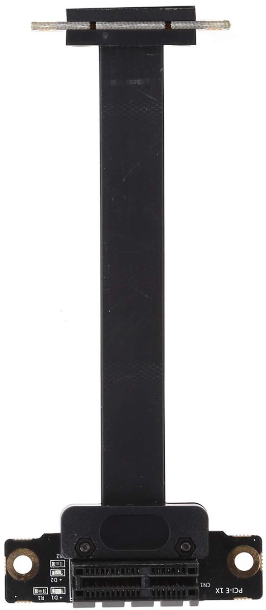 PCI-E Extension Cable 10cm - Flexibele 90° Riser Kabel met LED Indicatie