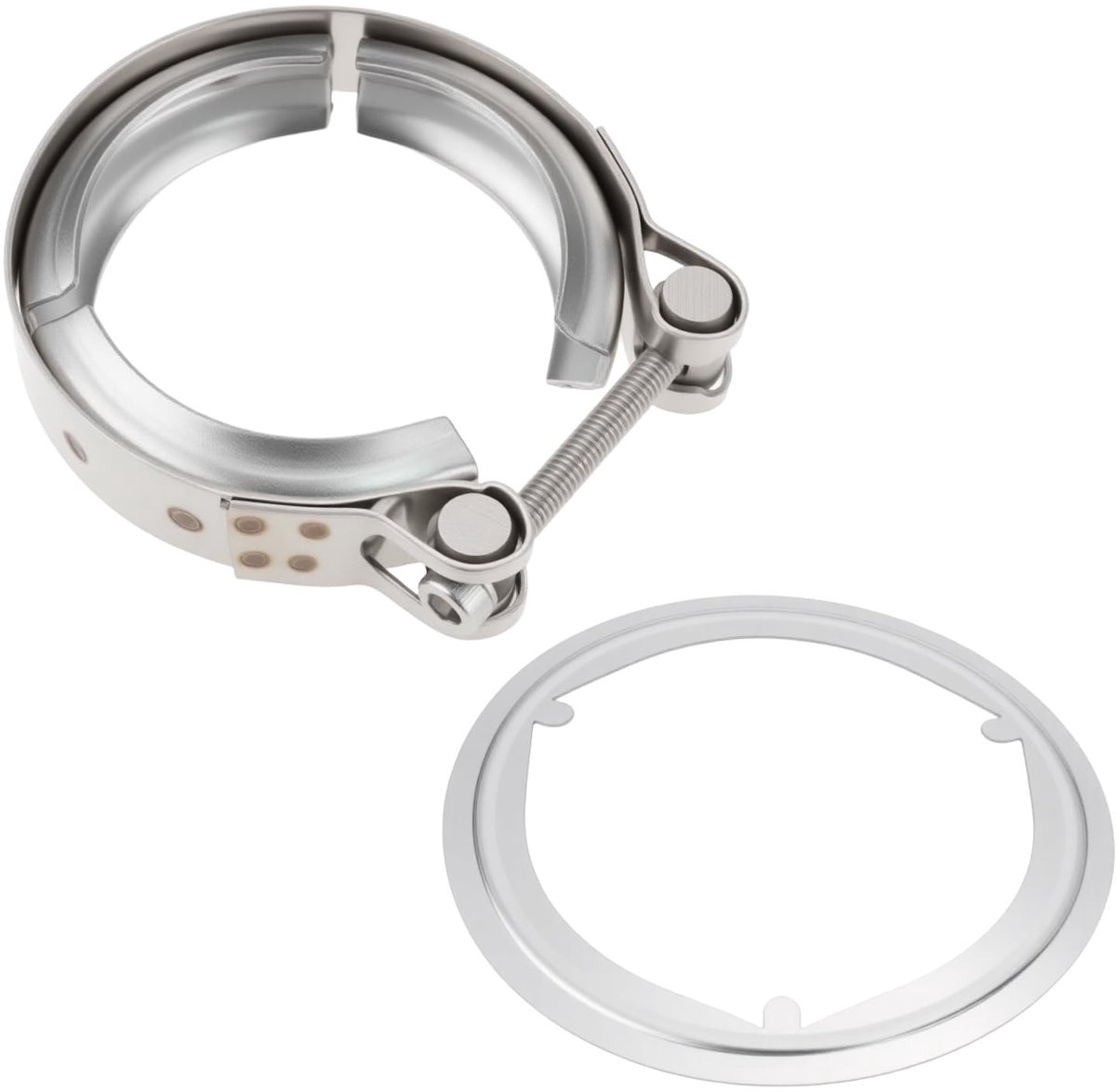 Livia home - Uitlaatpijppakking - V Band Klem Set - Roestvrij Staal - Audi A1 A3 Q3 TT - Duurzaam en Betrouwbaar - Auto Onderdelen - Auto Accessoires