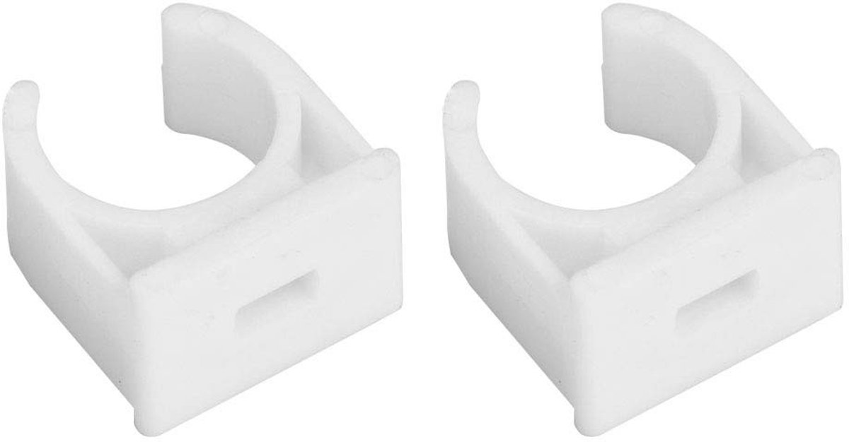 Abrazadera Plastico 16mm - 20 Stuks U-vormige Buisklemmen met Schroeven