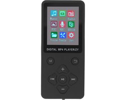 MP3-speler MP4-speler, HiFi Lossless Muziekspeler met Bluetooth 5.0, 1,8 Inch Kleurenscherm Draagbare Videomuziekspeler met Elektronisch Boek, Ondersteunt Uitgebreid Tot 128 GB