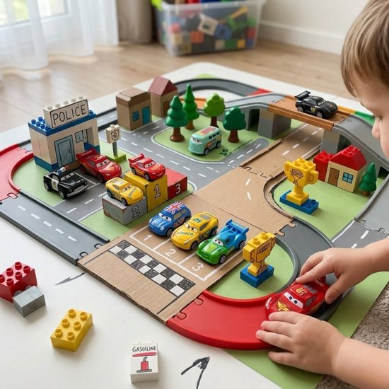 Cars mini giftset auto's - 12 delige set - Pullback functie - Racebaan bestendig - Cadeau tip van Merkloos — afbeelding 3