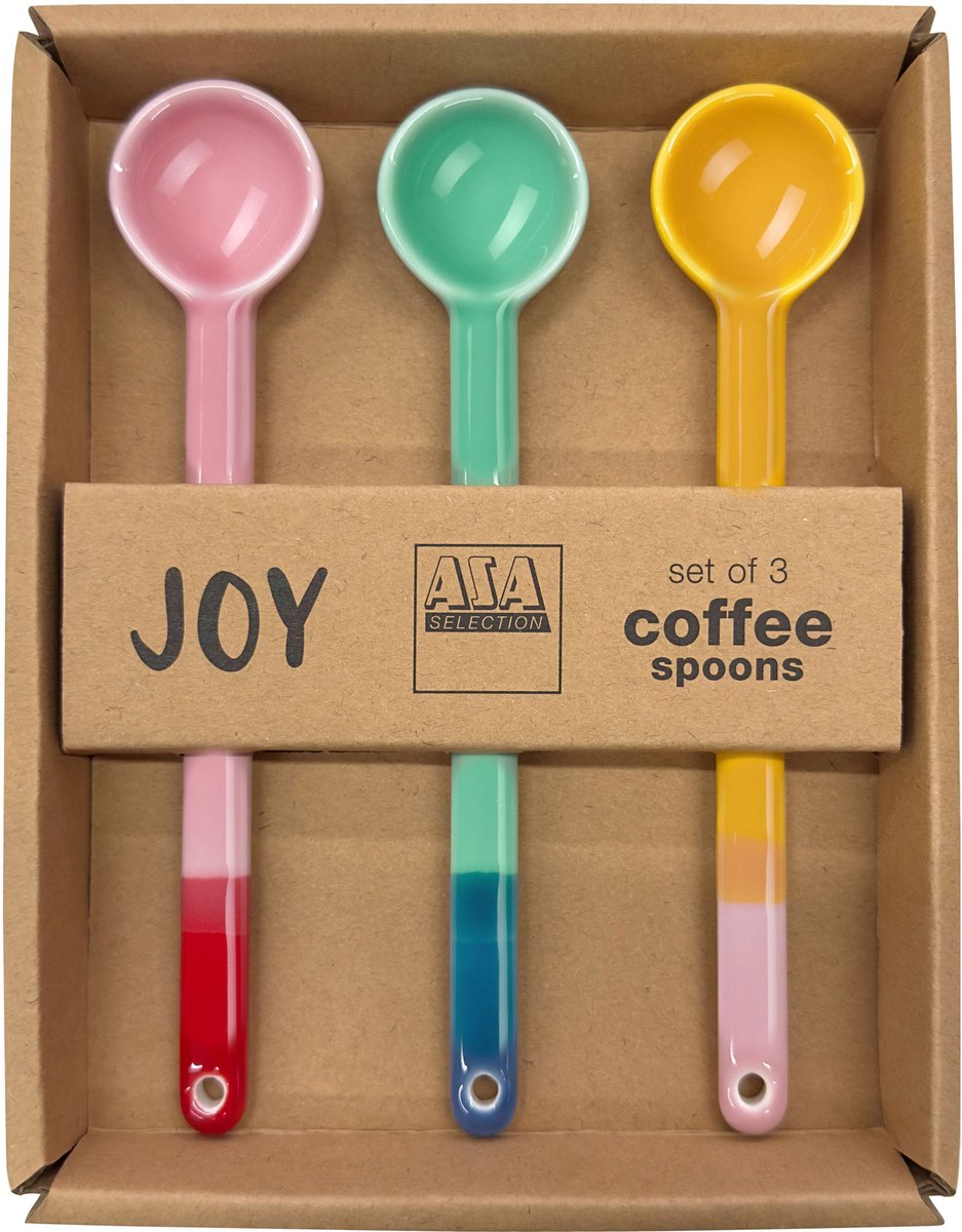 ASA Selection joy set van 3 lepels, smoothie colors L 15 cm, 16925286