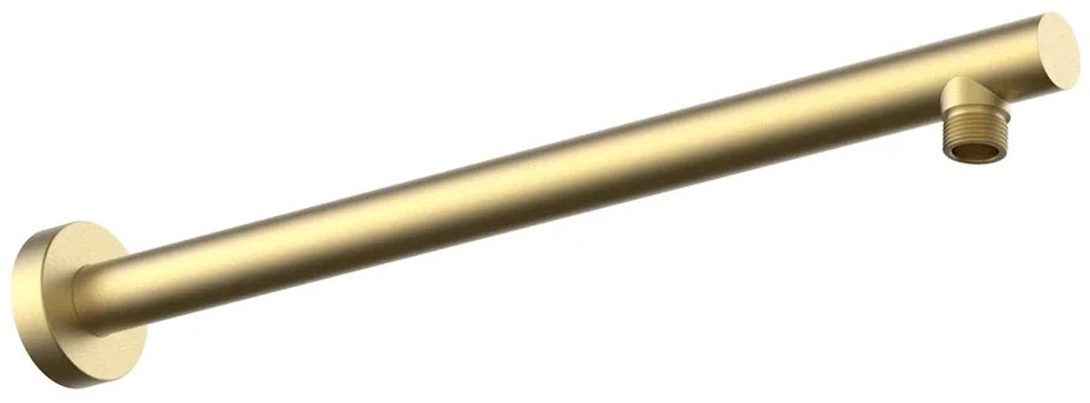 DutchLine - Grip Douchearm 450mm – Geborsteld messing Goud