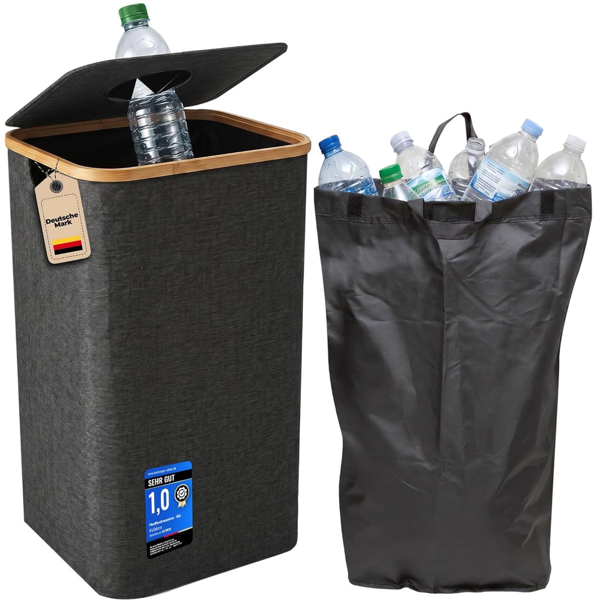 Statiegeldzak 100L Opvouwbaar – recycle tas voor flessen & blikjes