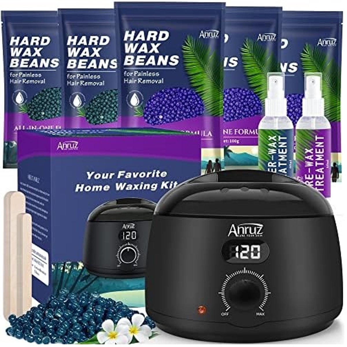 Waxing Set met Digitale Waxverwarmer – ontharingsset compleet