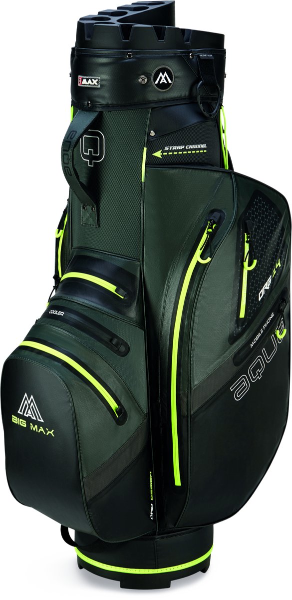 Big Max Aqua Silencio 4 - Waterdichte Golftas - Cartbag - Stille Golf Tas - Groen — afbeelding 3