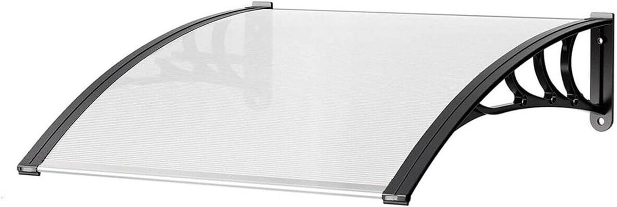 Modulaire Luifel - Buiten Overkapping - Entrees Beschermen - Honingraat Polycarbonaat - 120 x 80 cm - Transparant