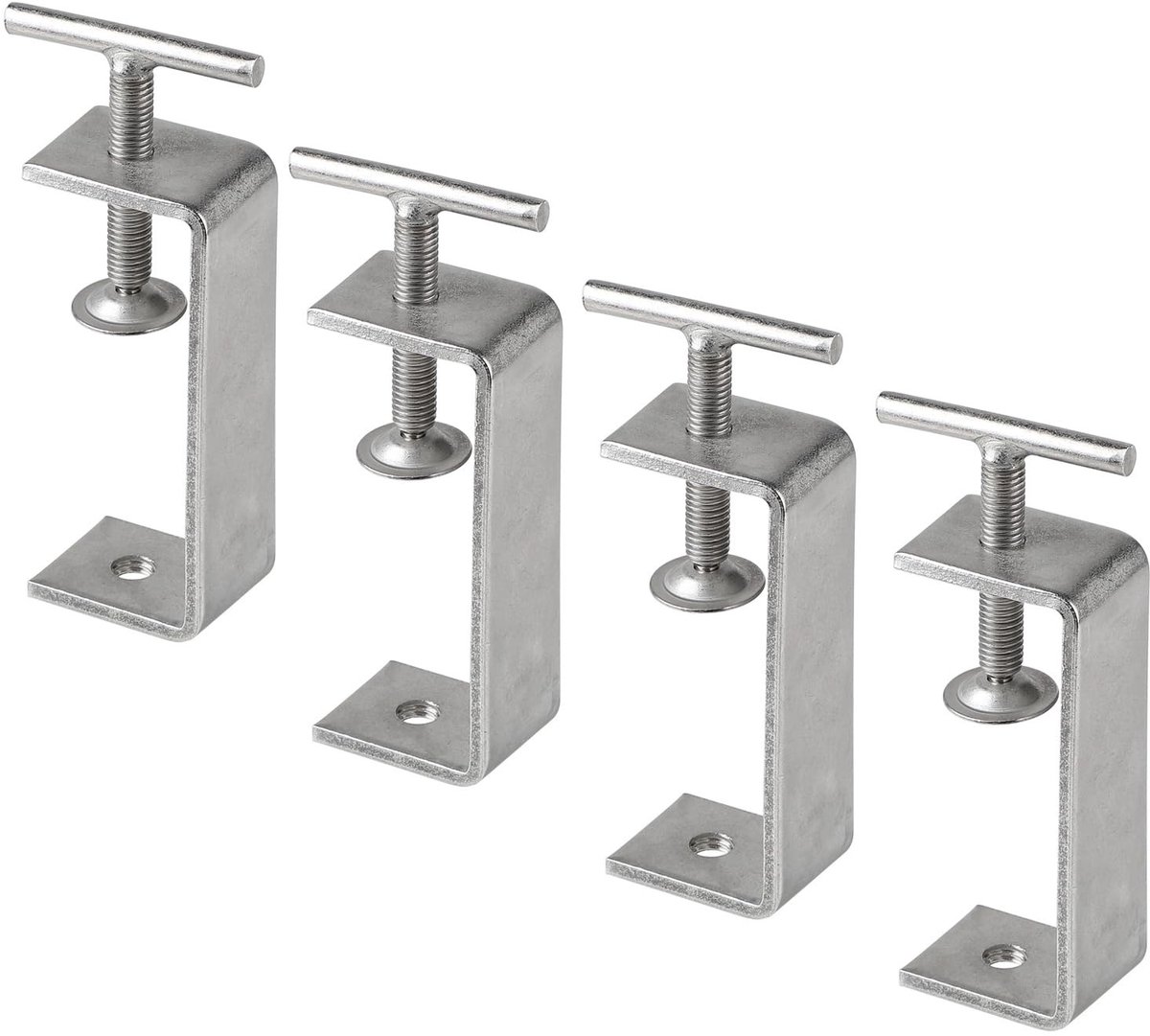 Dailygoods - C-klem - C-zwingen - Instelbaar en stevig - 4-delige set 53-93 mm - Bevestigingsklem voor timmerwerk en lassen - Onmisbaar voor vakmensen