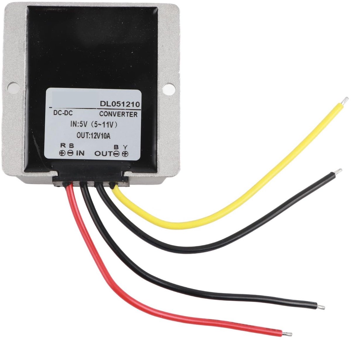 Elzusha - DC-DC-converter - Step Up 5V Naar 12V - Hoogwaardige Materialen - IP67 - Stof- en waterbestendig - Geschikt voor zware toepassingen - Mod...