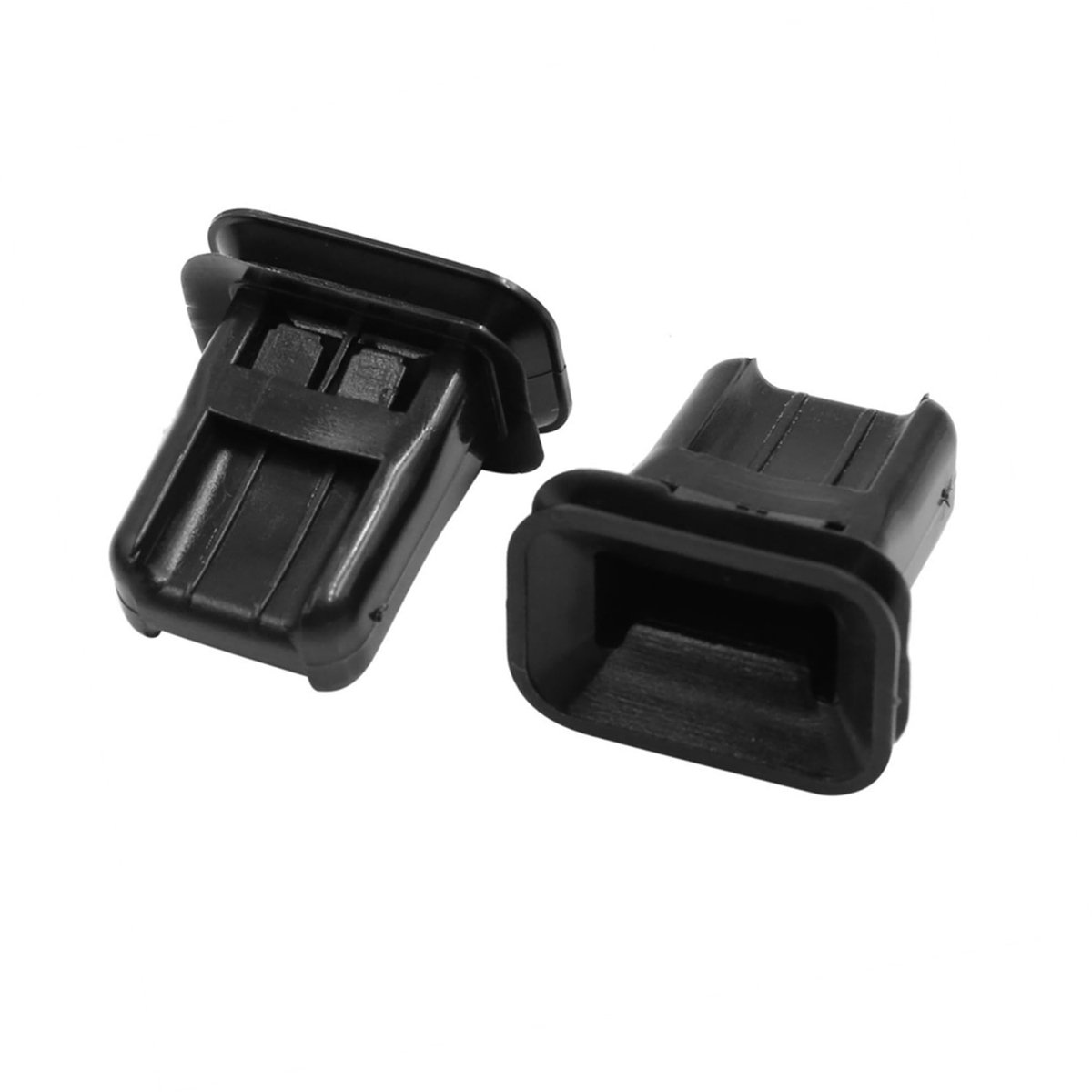Dailygoods - Universele achterbank bevestigingshouder - Klinknagel clips - Kunststof - Zwart - Vervangingsclips - Geschikt voor auto - 2 stuks