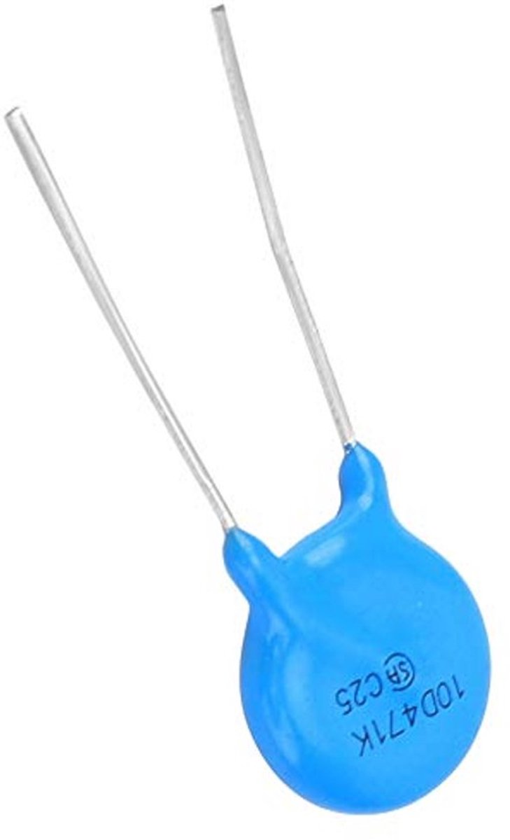 Varistor, 50 varistor inline, hoge kwaliteit 10D471K 10K471, 10 mm diameter, 470V