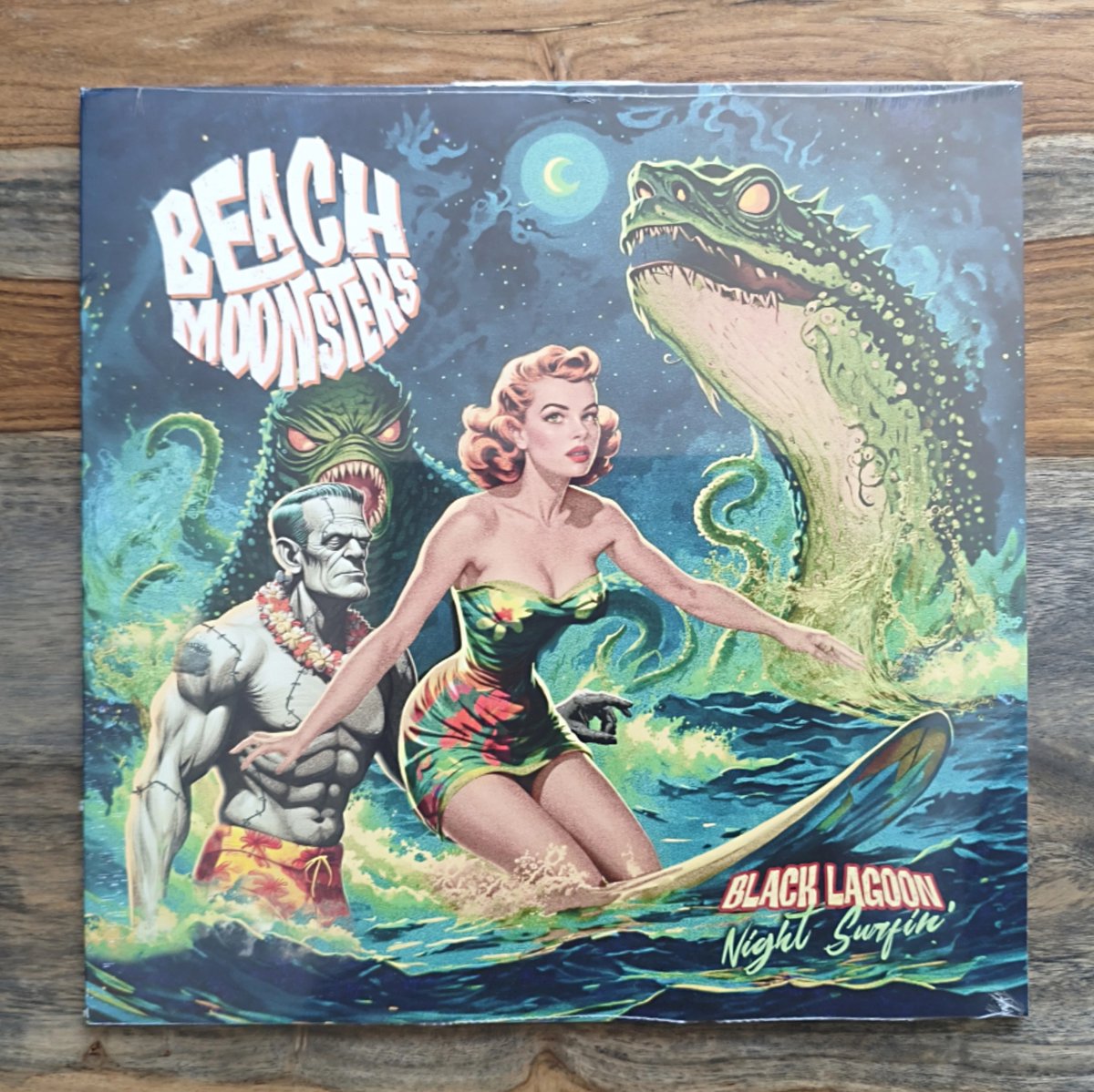 BEACH MOONSTERS - Black Lagoon, Night Surfin' (LP)