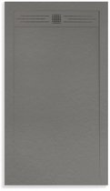 Sol de douche en pierre composite Veroni Elite 120x90x3cm Gris