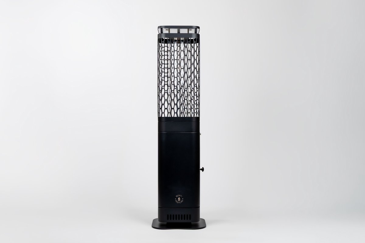 Monti HeatLine Blaze Black - Pellet terrasverwarmer
