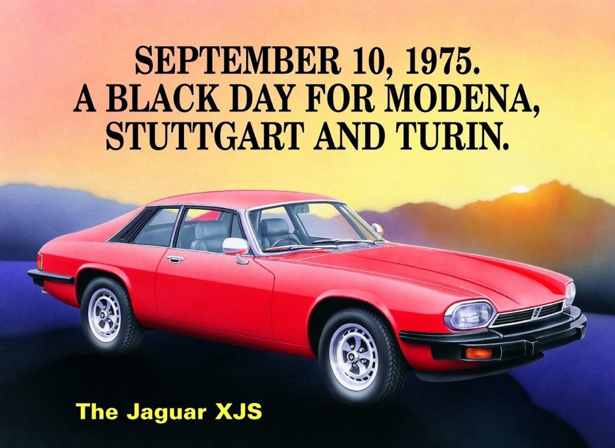 Metalen Wandbord Jaguar XJS - Vintage Reclamebord Auto - Retro Decoratie - Mancave Garage Bord - Wanddecoratie Woonkamer - Cafe Bar Kroeg - Horeca Reclameplaat - Muurplaat - Cadeau Man Vader Verjaardag - Britse Sportwagen Klassieker - 30x40 cm