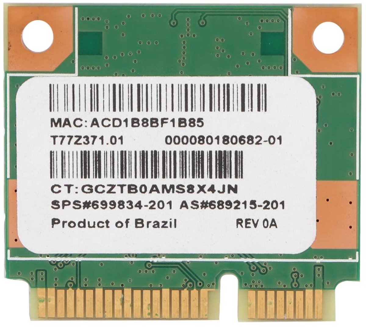 By shayne - Draadloze netwerkkaart - Mini PCI-E WLAN-netwerkkaart - 150 Mbit/s high-speed - Zwart - Bluetooth-netwerkkaart - Geschikt voor laptops - .