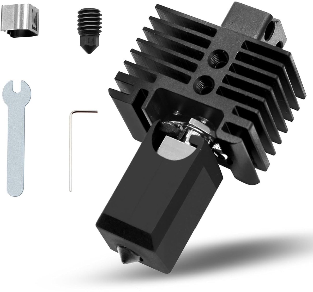 Zeynomax - Bambu Lab X1/P1P Hotend - High Temp 500 ℃ - Upgrade voor 3D-printer - 1 stuk - Extra harde stalen spuitmond - Geschikt voor Bambu Labs X1..