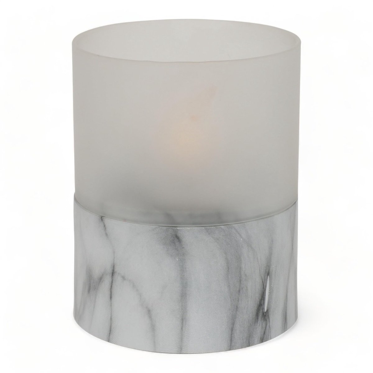 By shayne - Elegante led-kaars - Realistische vlam - Warm wit - Stijlvolle blikvanger - Batterijgevoed - Voor binnen en buiten - Diameter 8 cm