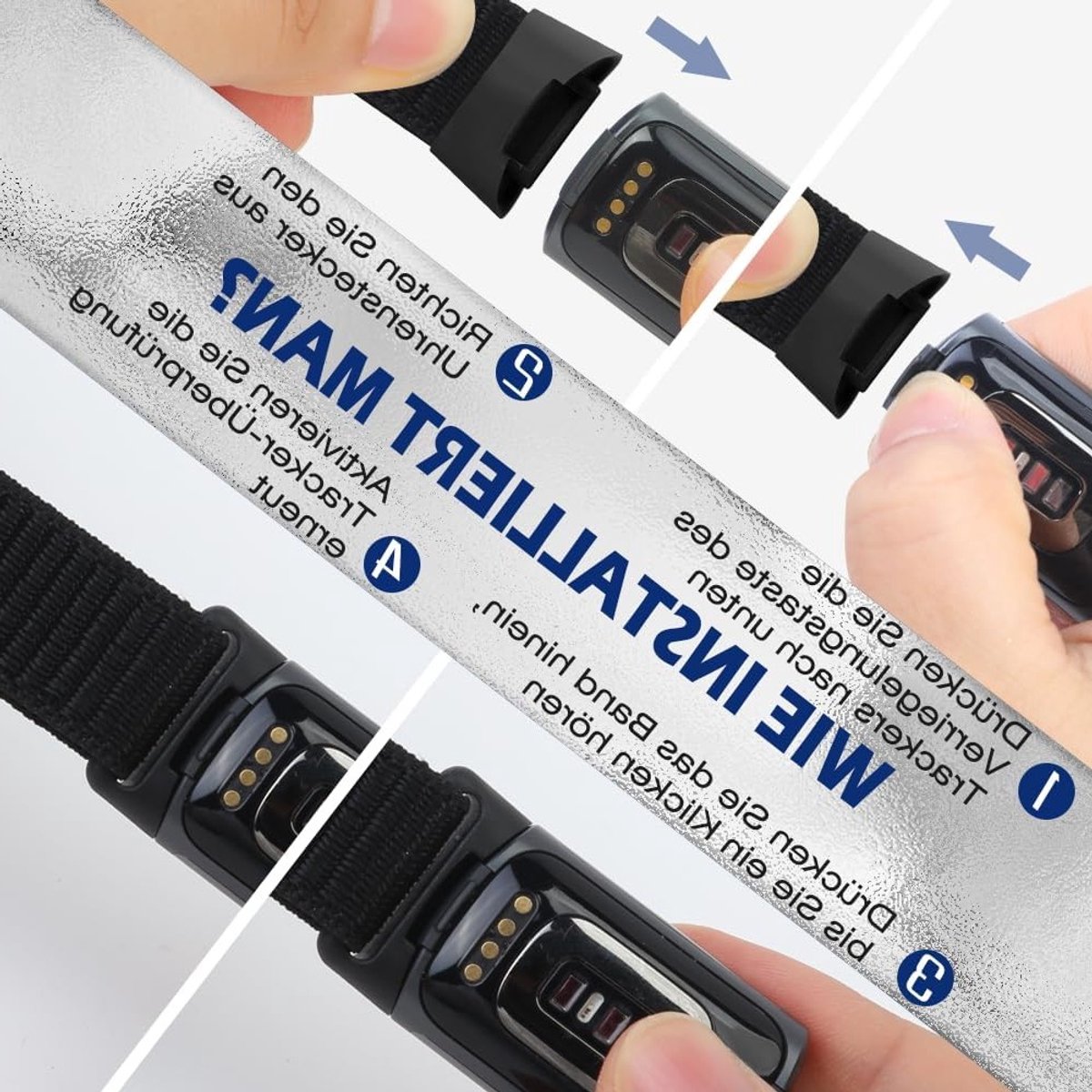 Verstelbare en Ademende Nylon Sportband voor Fitbit Charge 5 - Comfortabele Vervangband voor Fitness Tracker voor Dames en Heren thumbnail 4