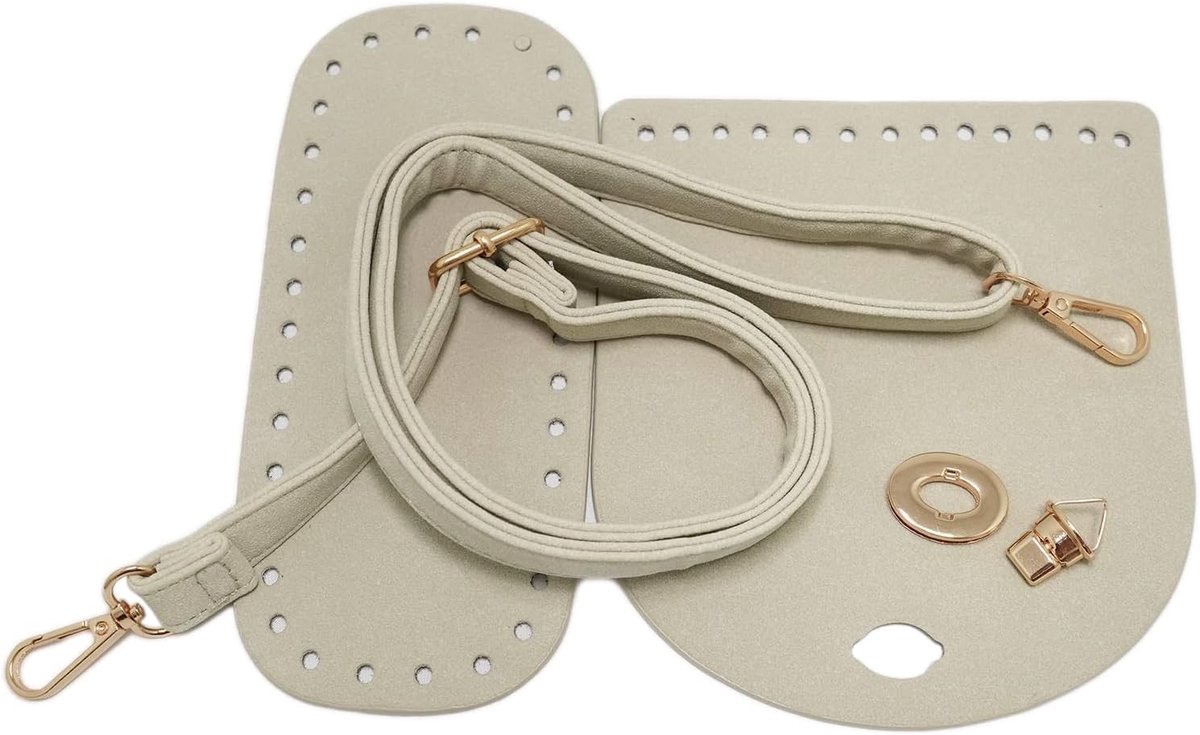 Vlemico - Duories Handgeweven Tas - DIY Tasset - Set van 3 Stuks - Beige - Handwerk Accessoires - Perfect voor Creatieve Projecten - Zelfgemaakt