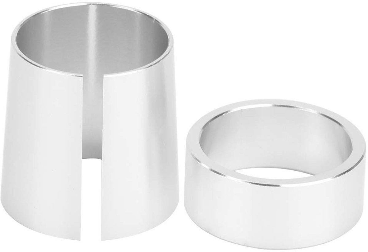 Vlemico - Koppelingsas - Aluminium Accessoire - 1 Inch Taps Toelopende Adapter - Zilver - Geschikt voor Gasgolfkar - Adapter Connector
