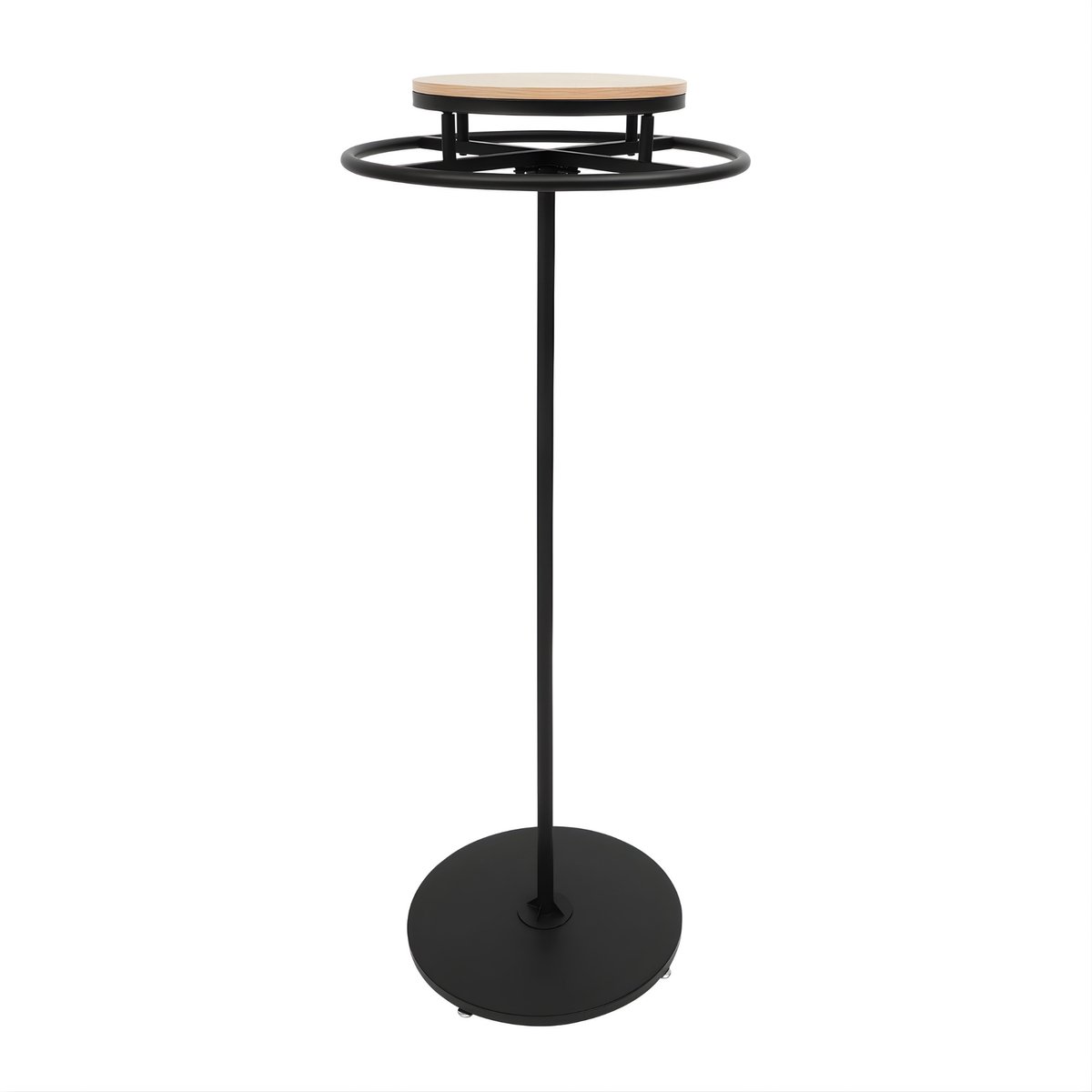 Happiq Kledingrek Draaibaar 360° – Vrijstaand – Garment Rack – Voor Winkel en Thuis – 60x140 cm – Zwart Black