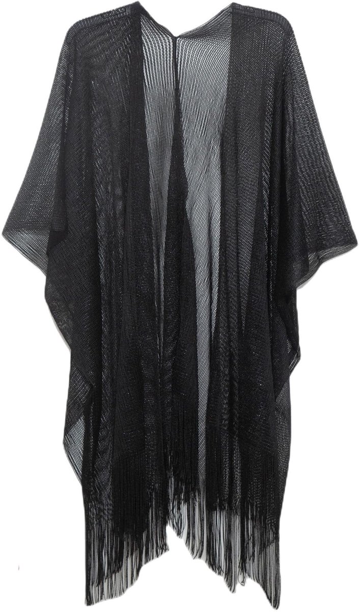 Dailygoods - Dailygoody - Gebreide sjaal - Elegante poncho - Perfect voor feesten - Winteraccessoire - Dames - Luxe uitstraling