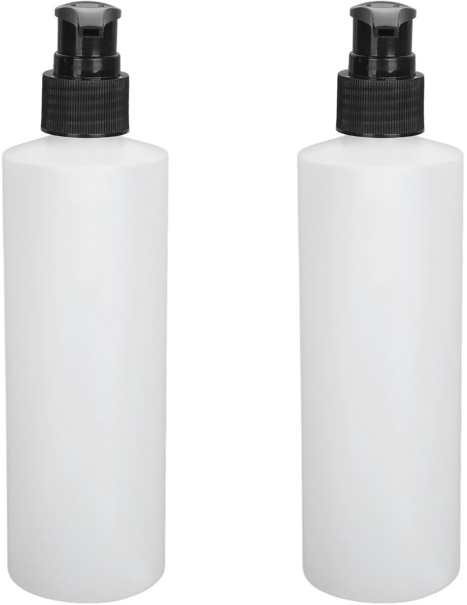 Dailygoods - Dailygoody - Massageolieverwarmerpompdispenser - Vervangende Accessoire - 2 Stuks 250ml - Herbruikbaar voor Lotion - Handig voor Massages - Witte Fles
