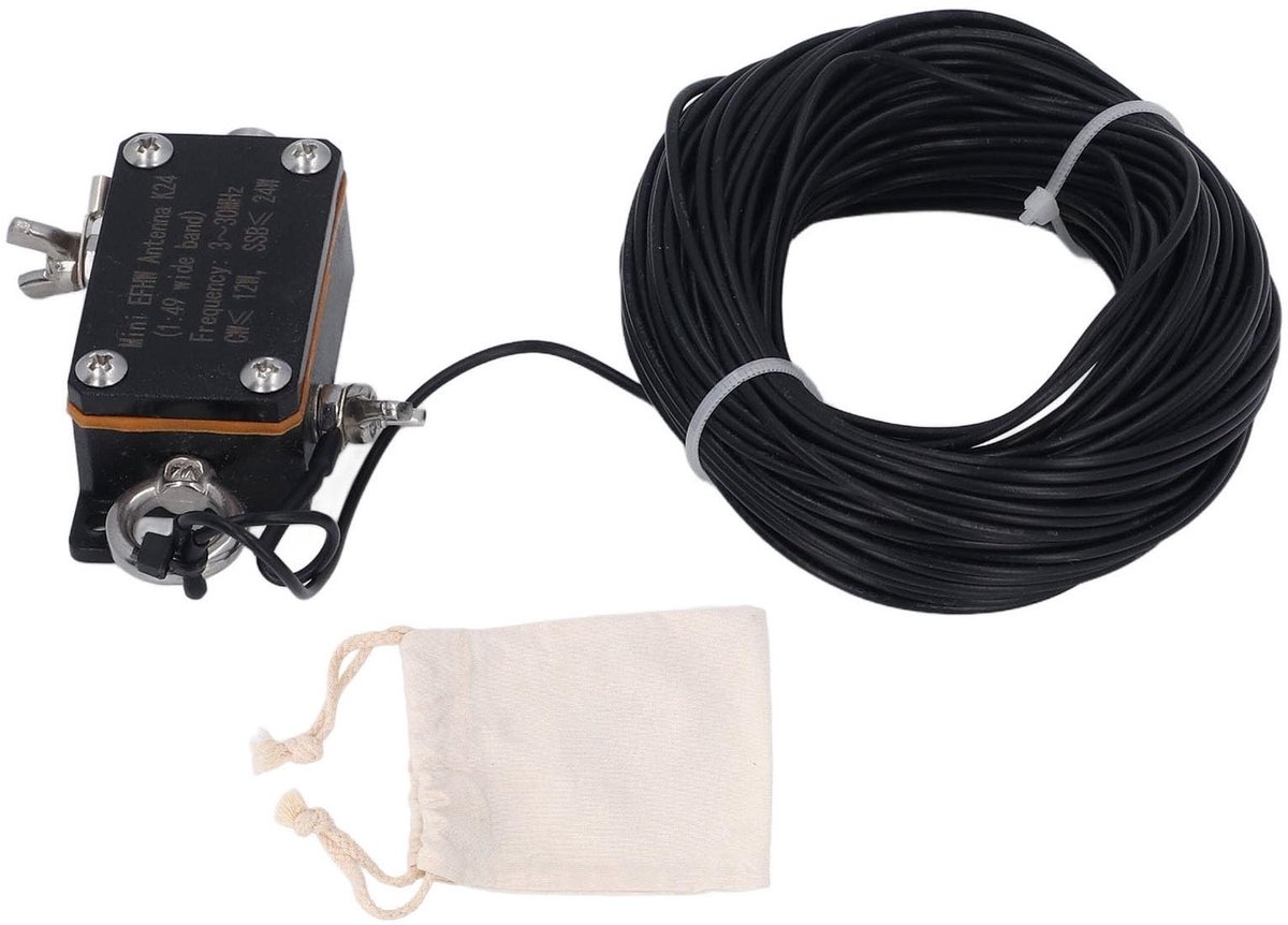 Dailygoods - Dailygoody - Mini EFHW-antenne - Eindgevoede Kortegolfantenne - Ideaal voor radio-uitzendingen - Compact formaat - Frequentiebereik 3-30MHz - Geschikt...