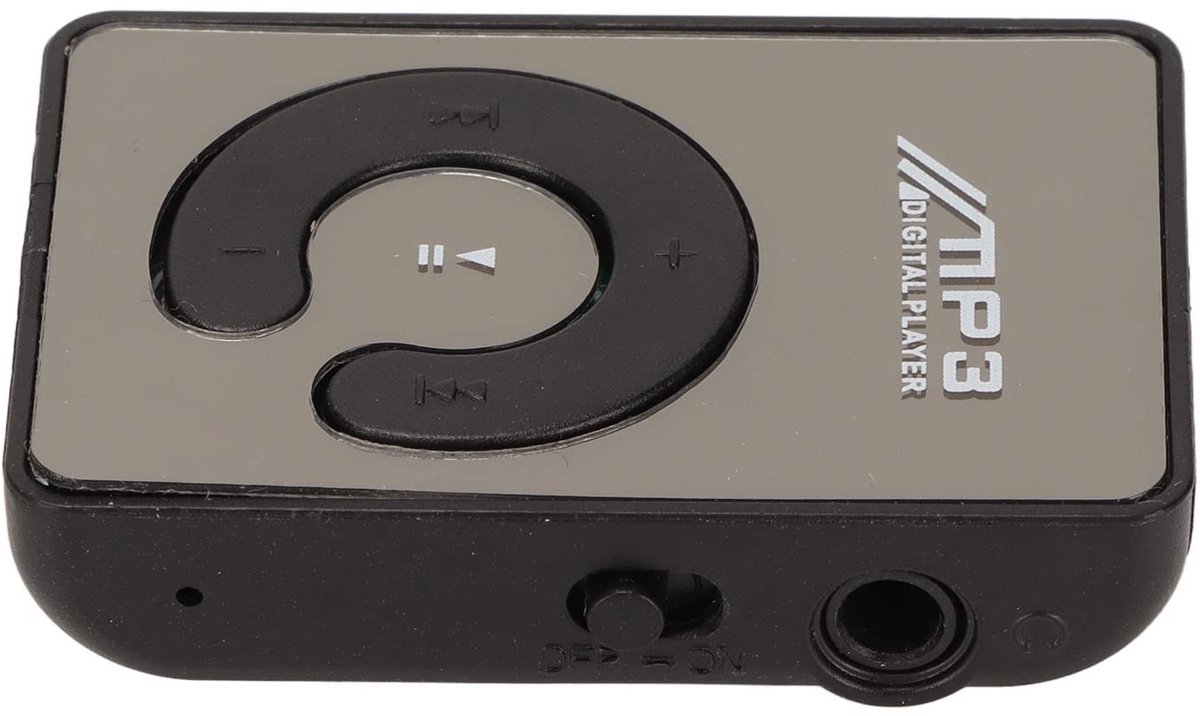 Dailygoods - Dailygoody - MP3-muziekspeler - Draagbare muziekspeler - Lange batterijduur - Zwart - Ondersteuning voor geheugenkaart - Geschikt voor hardlopen - Min...