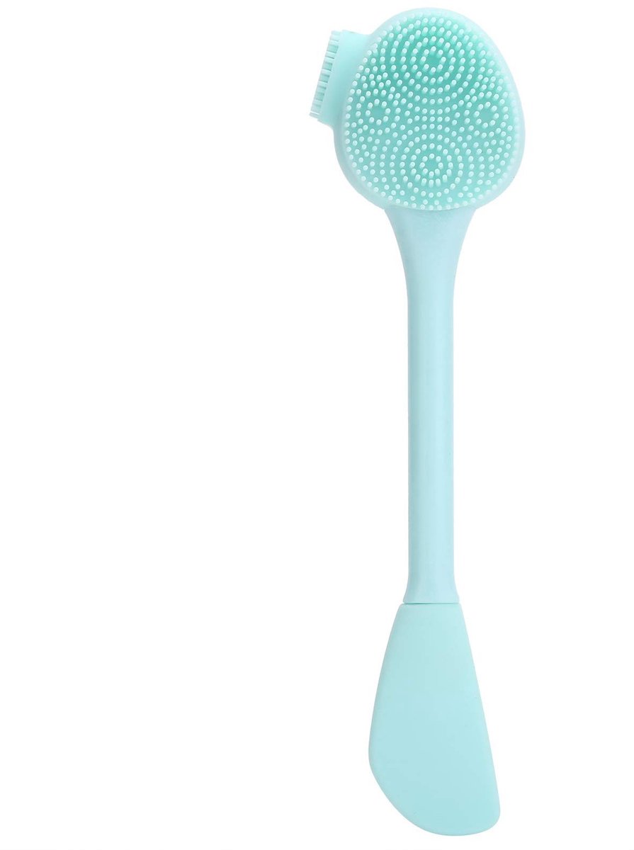 Dailygoods - Dailygoody - Handmatige siliconen gezichtsreinigingsborstel - Gezichtsmasker aanbrengen - Groen - Siliconen borstel - Reiniging en massage - Geschikt