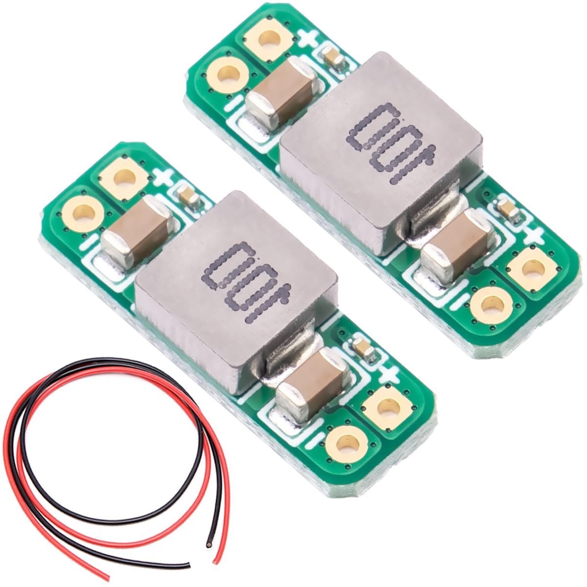 2 Stuks LC Filter Module voor 5-50V Voeding met 3A Filter en Rode/Zwarte Kabel voor FPV Transmitter en Racing Drone Accessoires