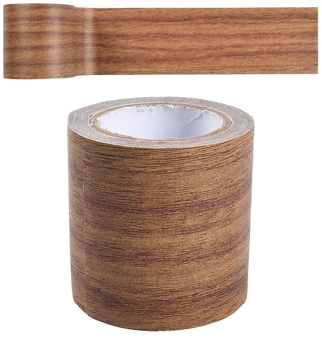 Zelfklevende Reparatietape met Houtlook, 57mm Breed, 4.57M Lang - Ideaal voor Meubelherstel, Krassen en Decoratie